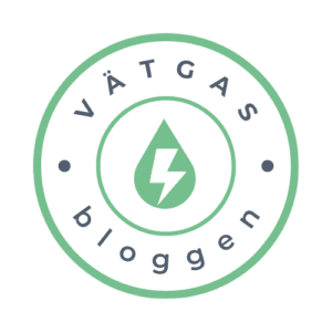 Vätgasbloggen ikon vit och grön